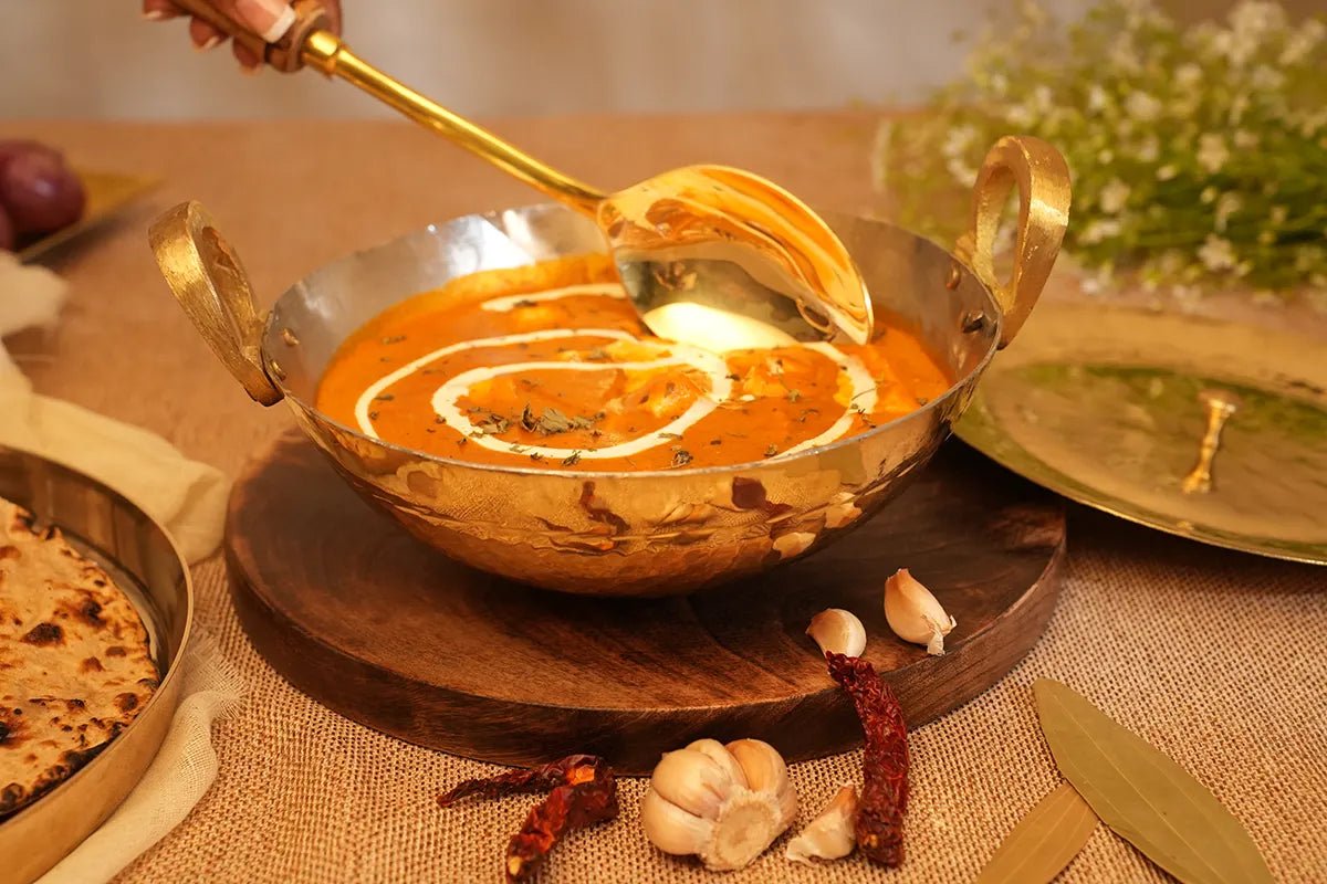 Brass Kadhai with Lid- Tin coated, Naturally Non Stick - Kalasians